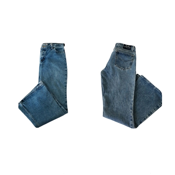 Womens vtg Canyon River blues sz 7 wide Leg 100% cotton Denim Jean's pants - Picture 3 of 8